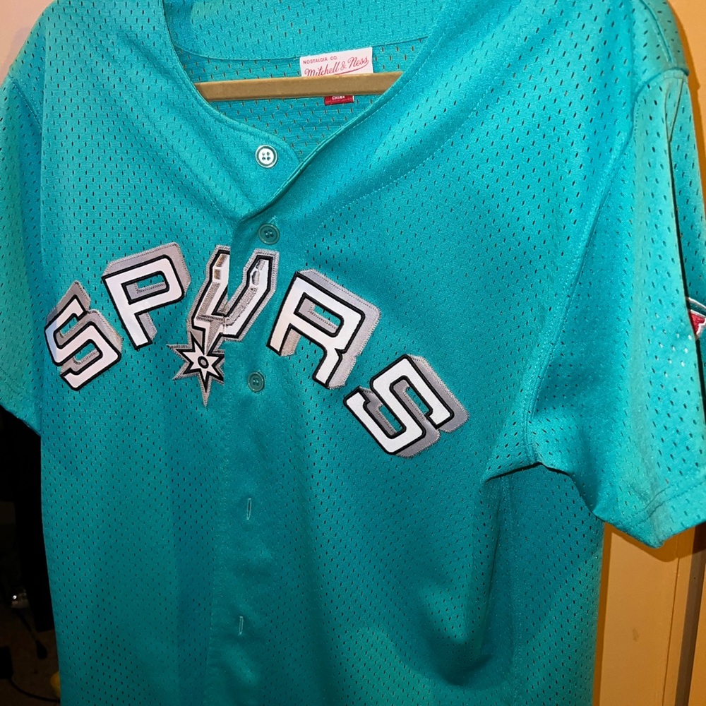 NBA Spurs Baseball jersey